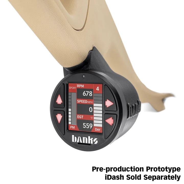 Banks iDash Stealth Pod Mount Single or Dual for 11-16 Ford 6.7L Powerstroke