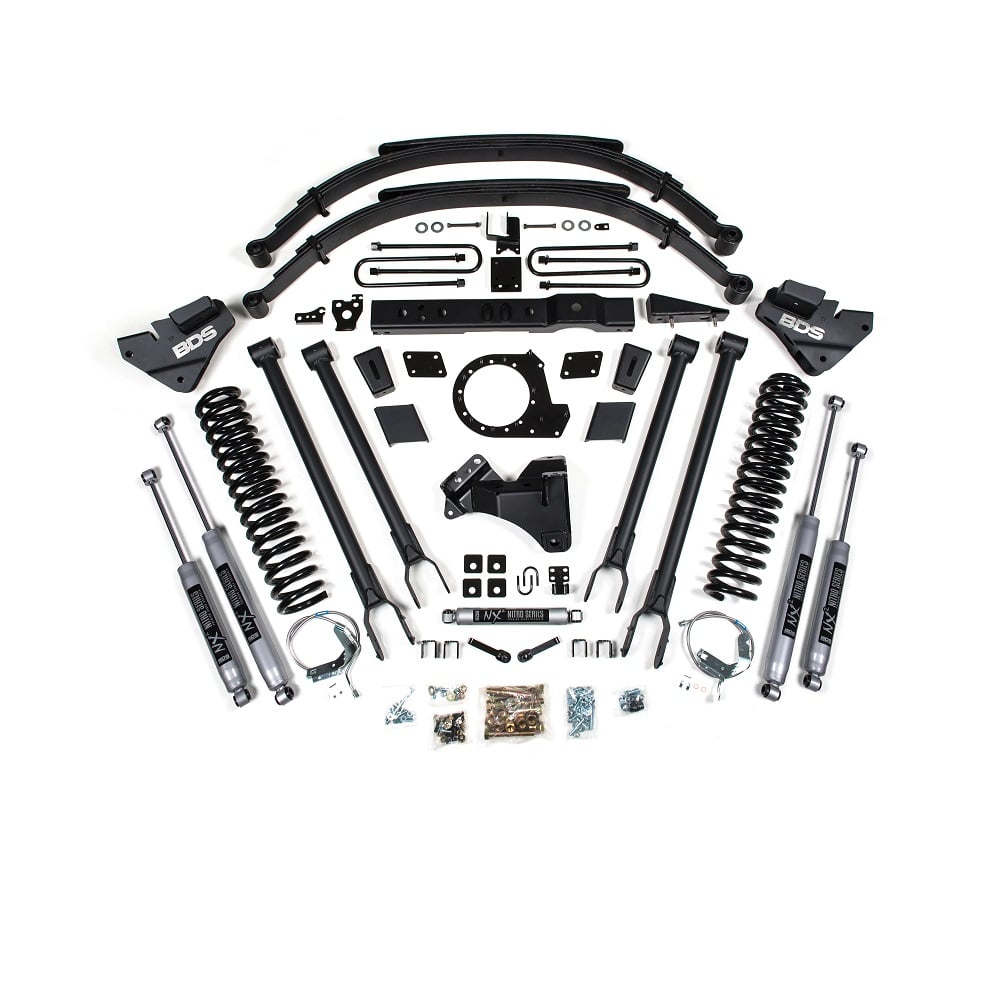 BDS Suspension 8" Lift 4 Link System for 17-19 Ford 6.7L Powerstroke