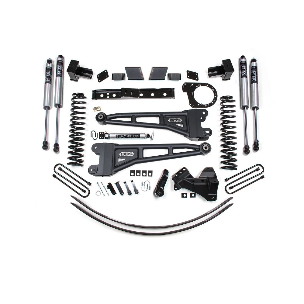 BDS Suspension 6" Radius Arm Lift Kit for 17-19 Ford 6.7L Powerstroke F250 and F350