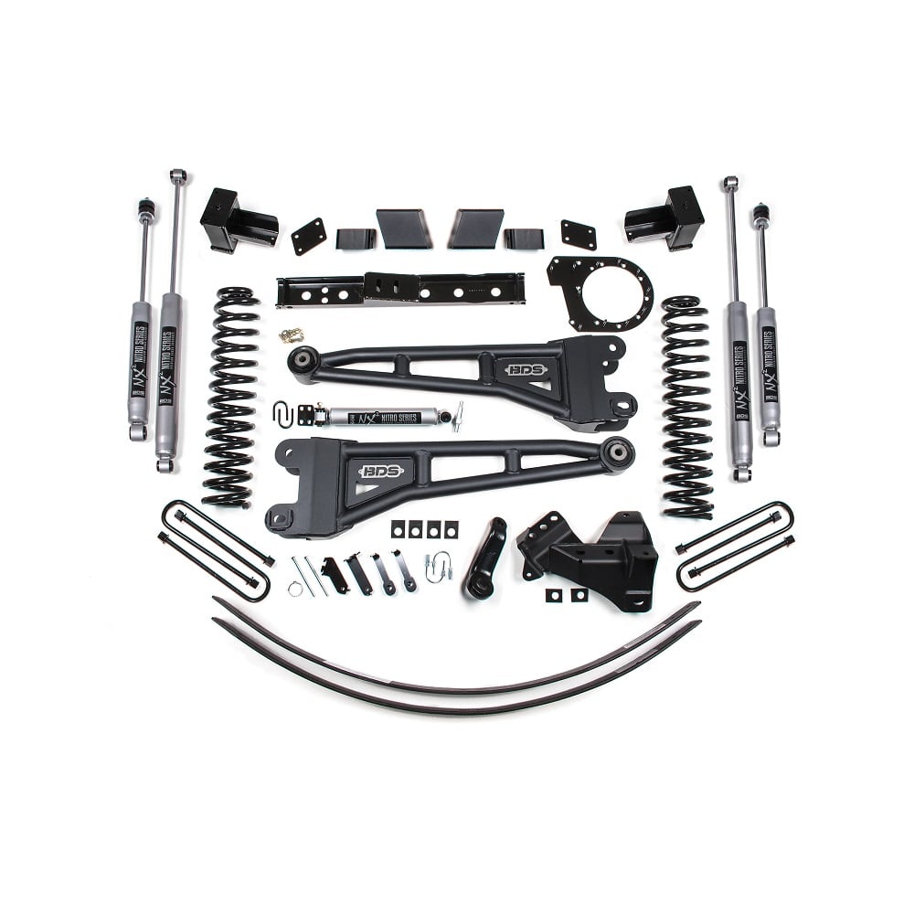 BDS Suspension 6" Radius Arm Lift Kit for 17-19 Ford 6.7L Powerstroke F250 and F350