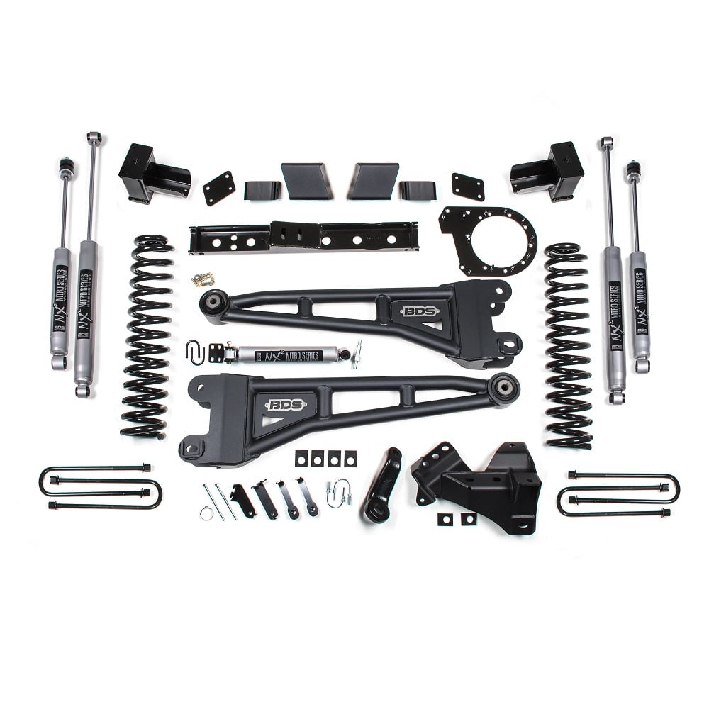 BDS Suspension 6" Radius Arm Lift Kit for 17-19 Ford 6.7L Powerstroke F250 and F350