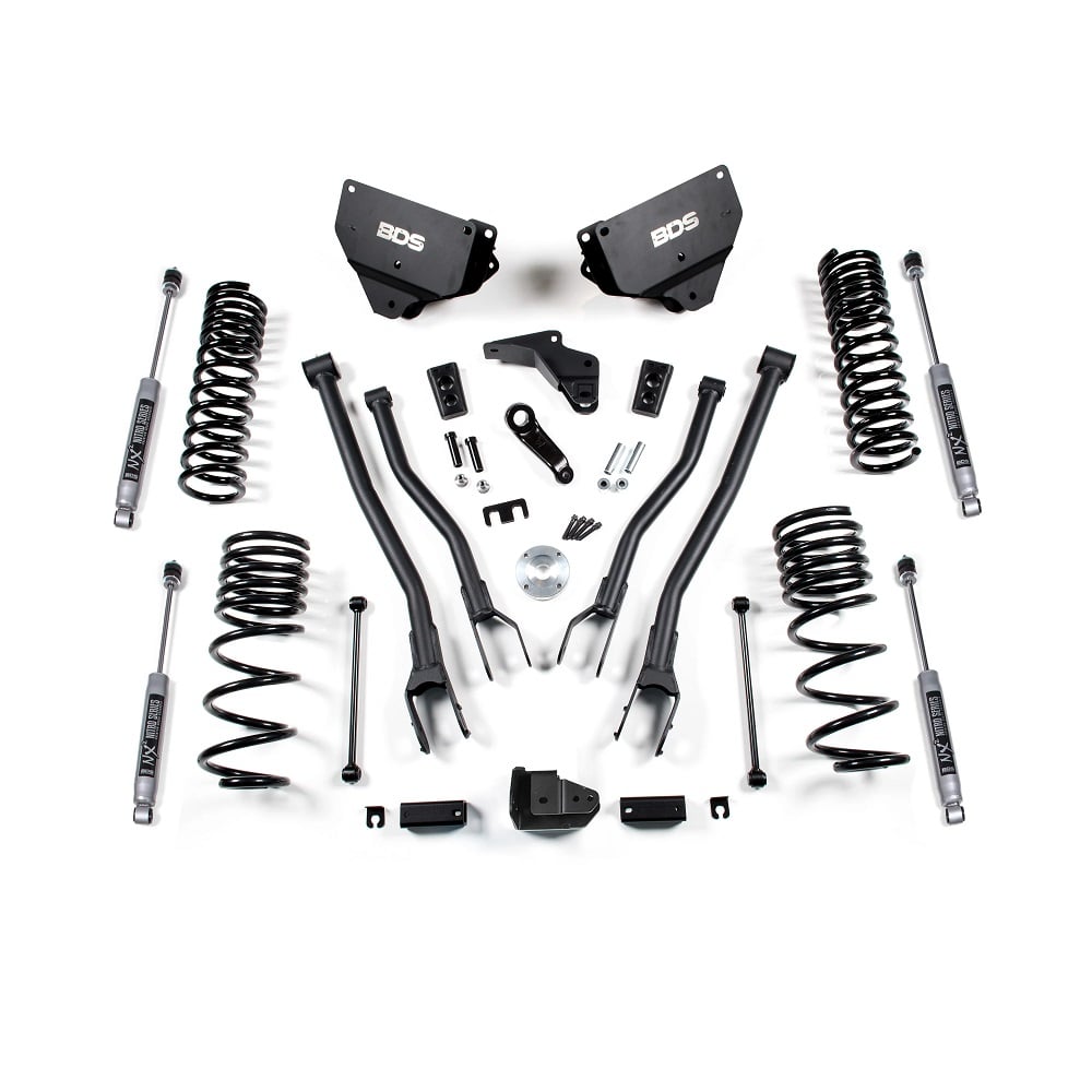 BDS Suspension 4" Lift Kit with 4-Link for 14-18 Ram 2500 6.7L Cummins 4WD