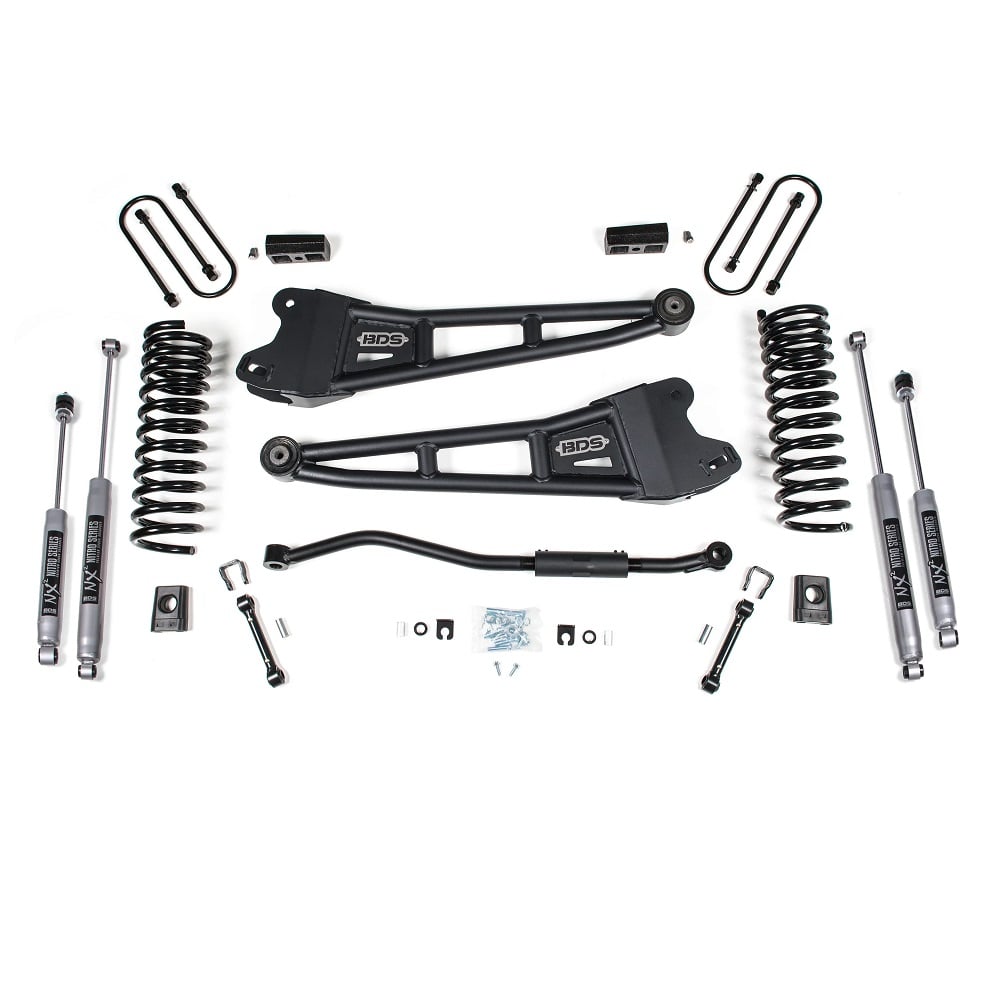 BDS Suspension 3" Lift Kit with Radius Arm for 13-18 Ram 6.7L Cummins 3500