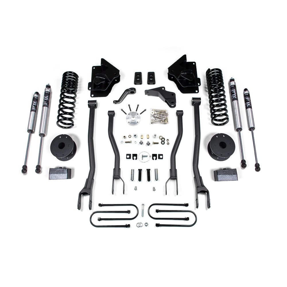 BDS Suspension 4" 4-Link Lift Kit for 13-18 Ram 3500 w and Factory Air