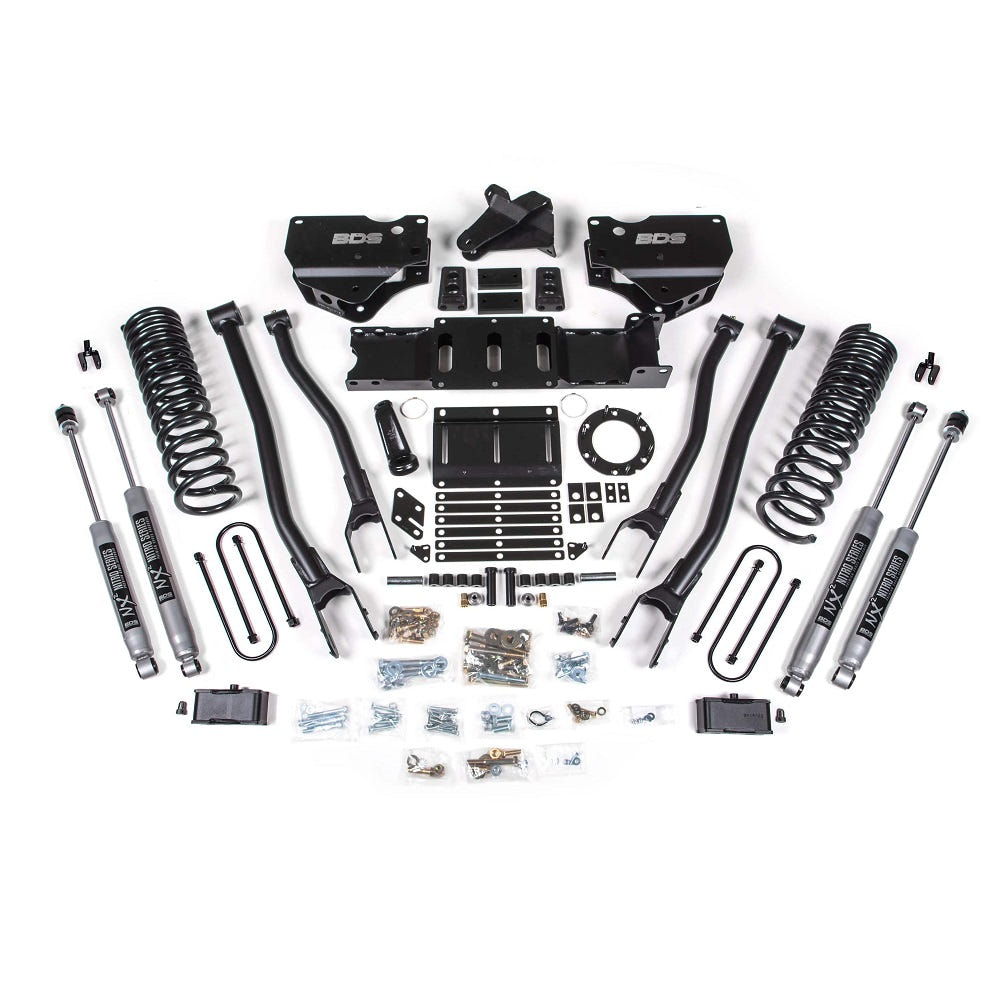 BDS Suspension 4" 4 Link Lift Kit 19 24 Ram 6.7L Cummins 3500 w/o Factory Air