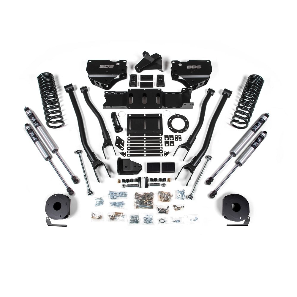 BDS Suspension 4" 4-Link Lift Kit for 19-24 Ram 6.7L Cummins 2500 w and Factory Air