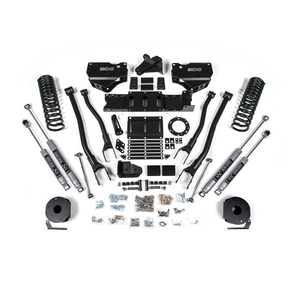 BDS Suspension 4" 4-Link Lift Kit for 19-24 Ram 6.7L Cummins 2500 w and Factory Air