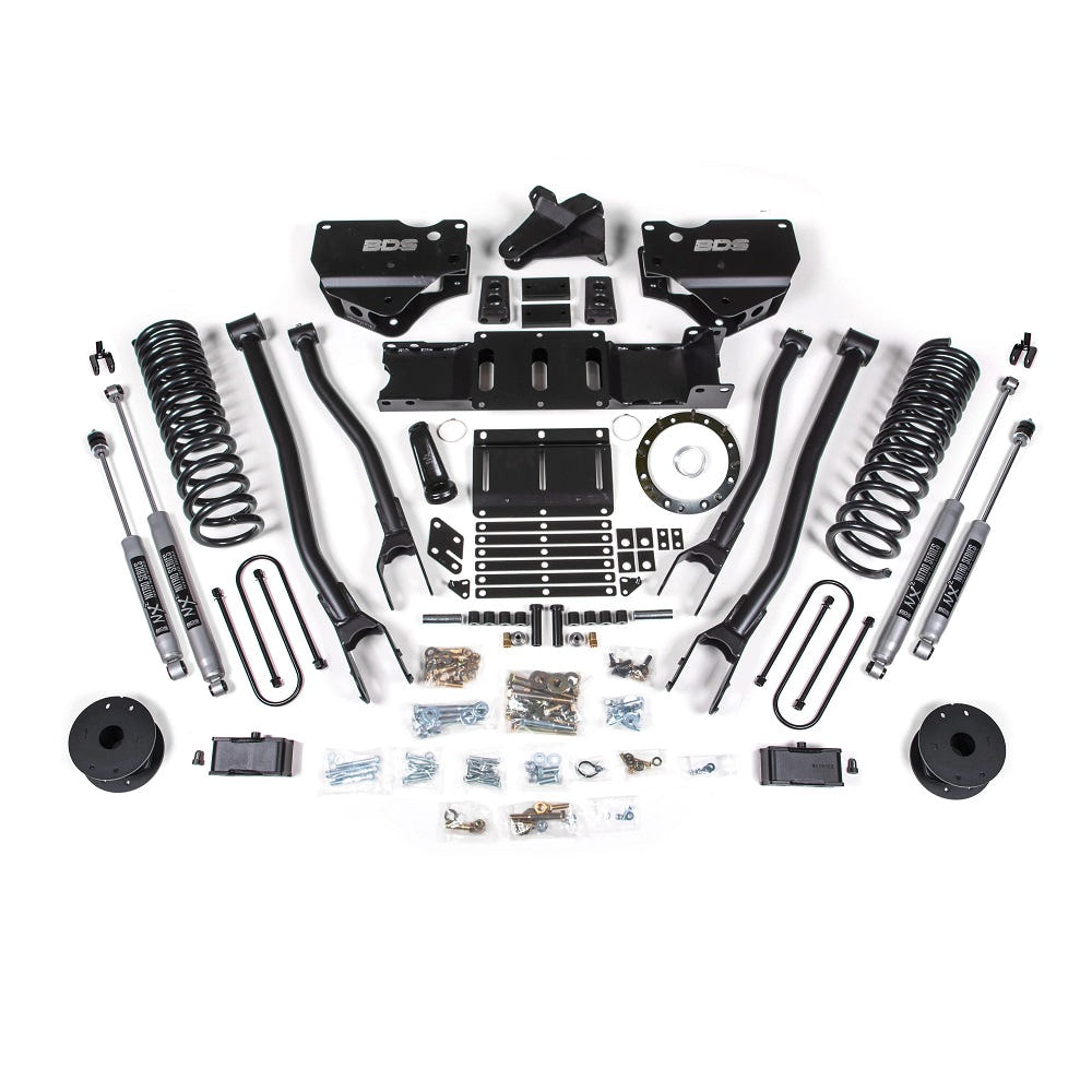 BDS Suspension 4" 4 Link Lift Kit for 19-24 Ram 6.7L Cummins 3500 w and Factory Air