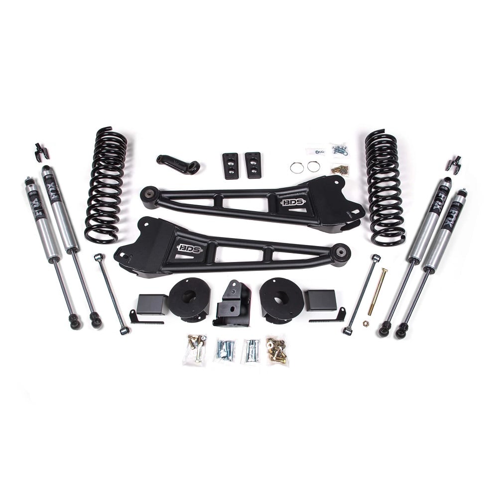 BDS Suspension 4" Radius Arm Lift Kit for 14-18 Ram 6.7L Cummins 2500 w and Factory Air Ride