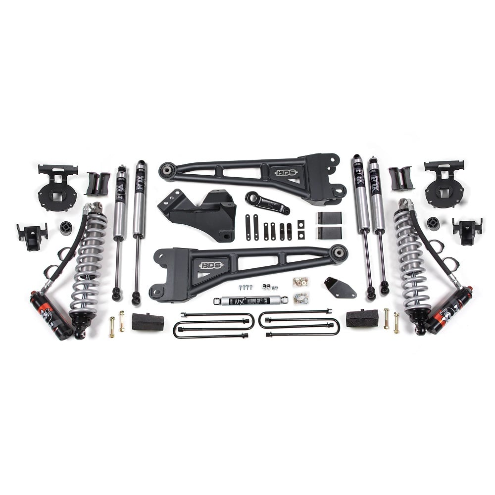 BDS Suspension 4" Radius Arm Coilover Lift Kit for 05-07 Ford 6.0L Powerstroke F250 and F350