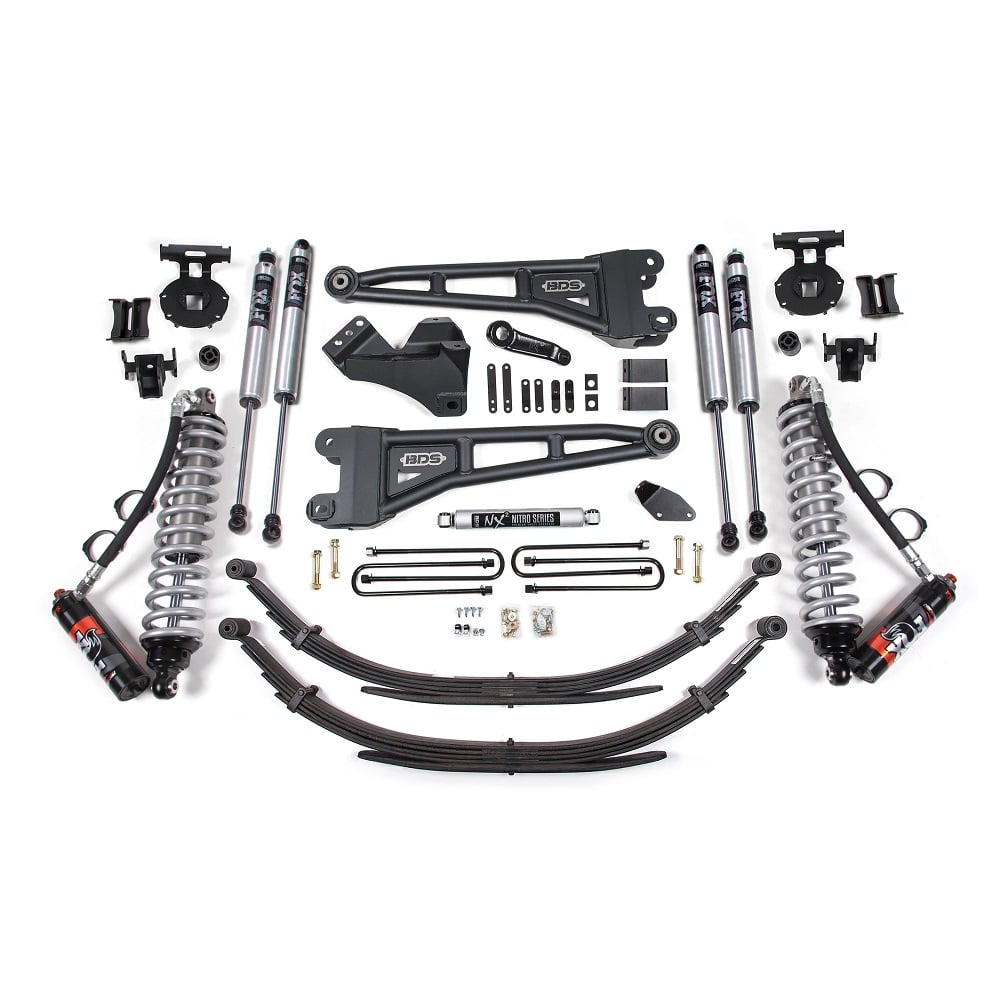 BDS Suspension 4" Radius Arm Coilover Lift Kit for 05-07 Ford 6.0L Powerstroke F250 and F350