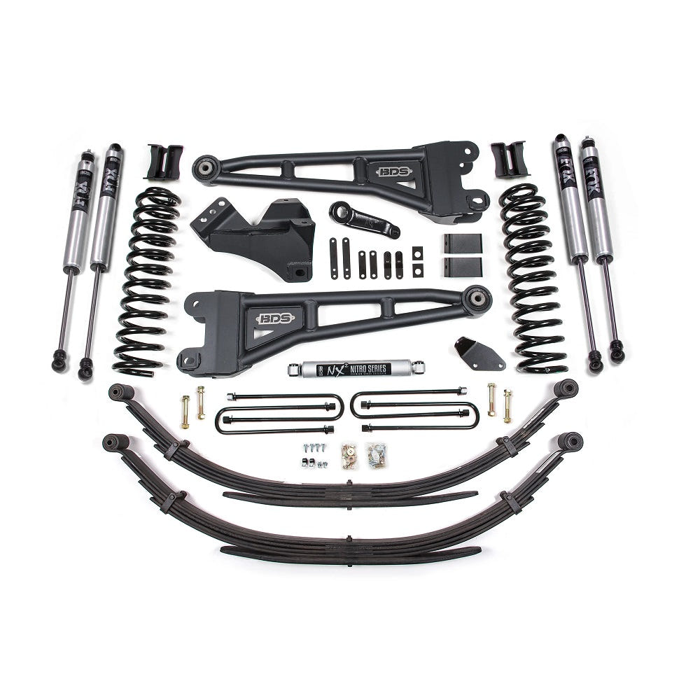 BDS Suspension 4" Radius Arm Lift Kit for 05-07 Ford 6.0L Powerstroke F250 and F350