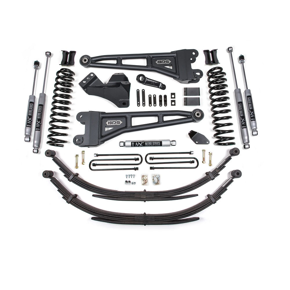BDS Suspension 4" Radius Arm Lift Kit for 05-07 Ford 6.0L Powerstroke F250 and F350