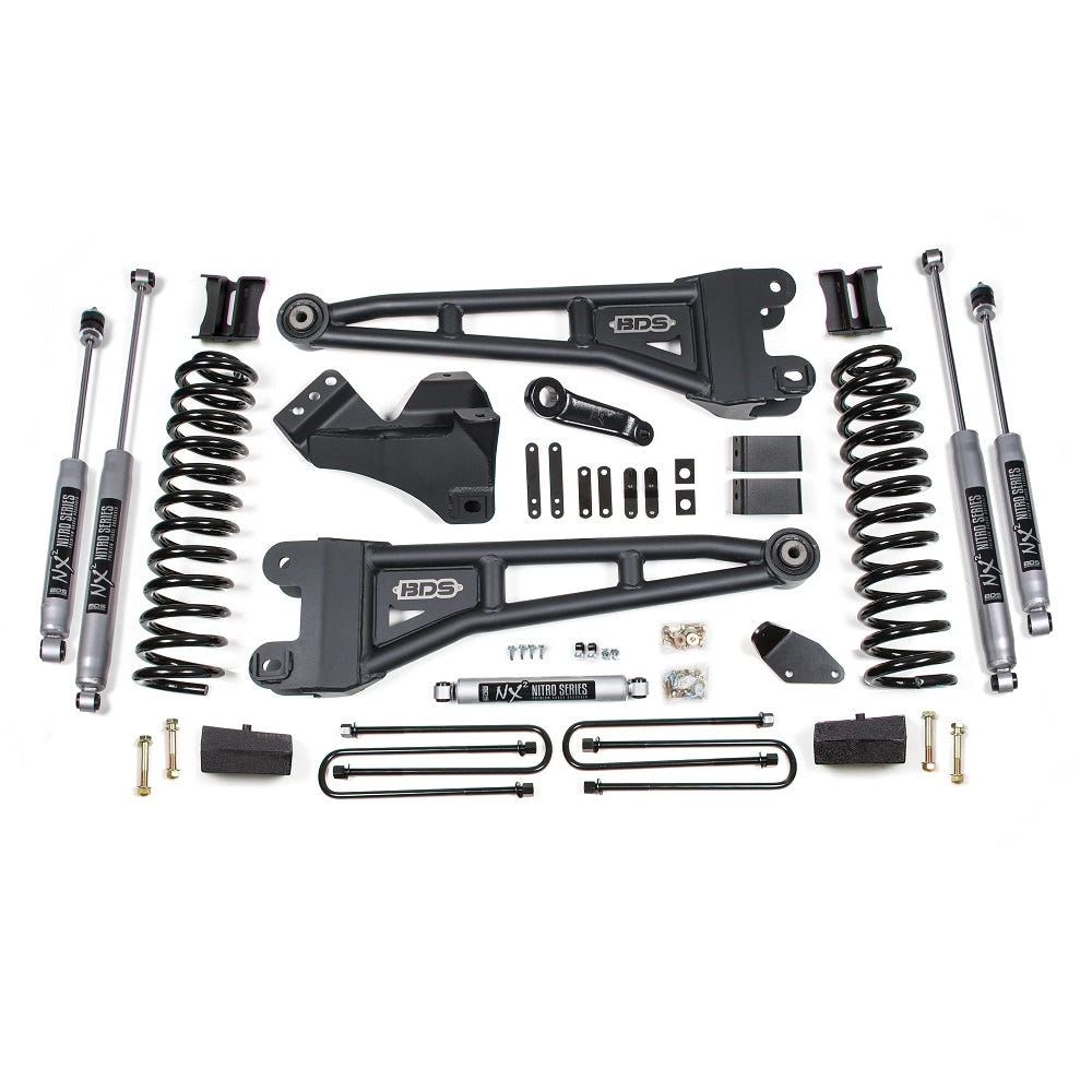 BDS Suspension 4" Radius Arm Lift Kit 08 10 Ford 6.4L Powerstroke F250 / F350