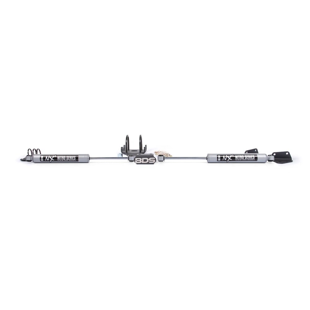 BDS Suspension Dual Steering Stabilizer Kit NX2 Shocks T-Style Steering for 03-13 Ram 2500 and for 03-12 3500