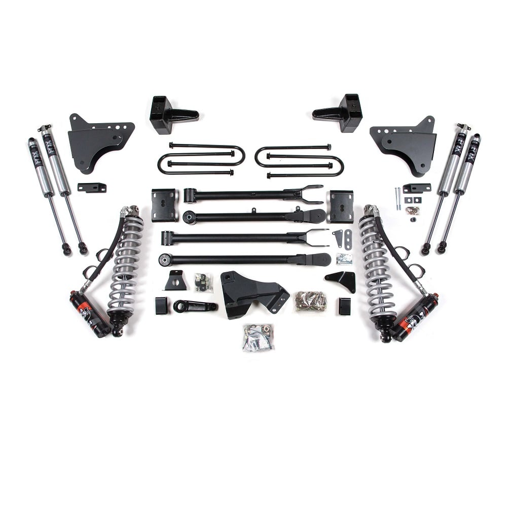 BDS Suspension 4" Lift Kit 4-Link FOX 2.5 Elite Coilover Conversion for 11-16 Ford 6.7L Powerstroke 4WD
