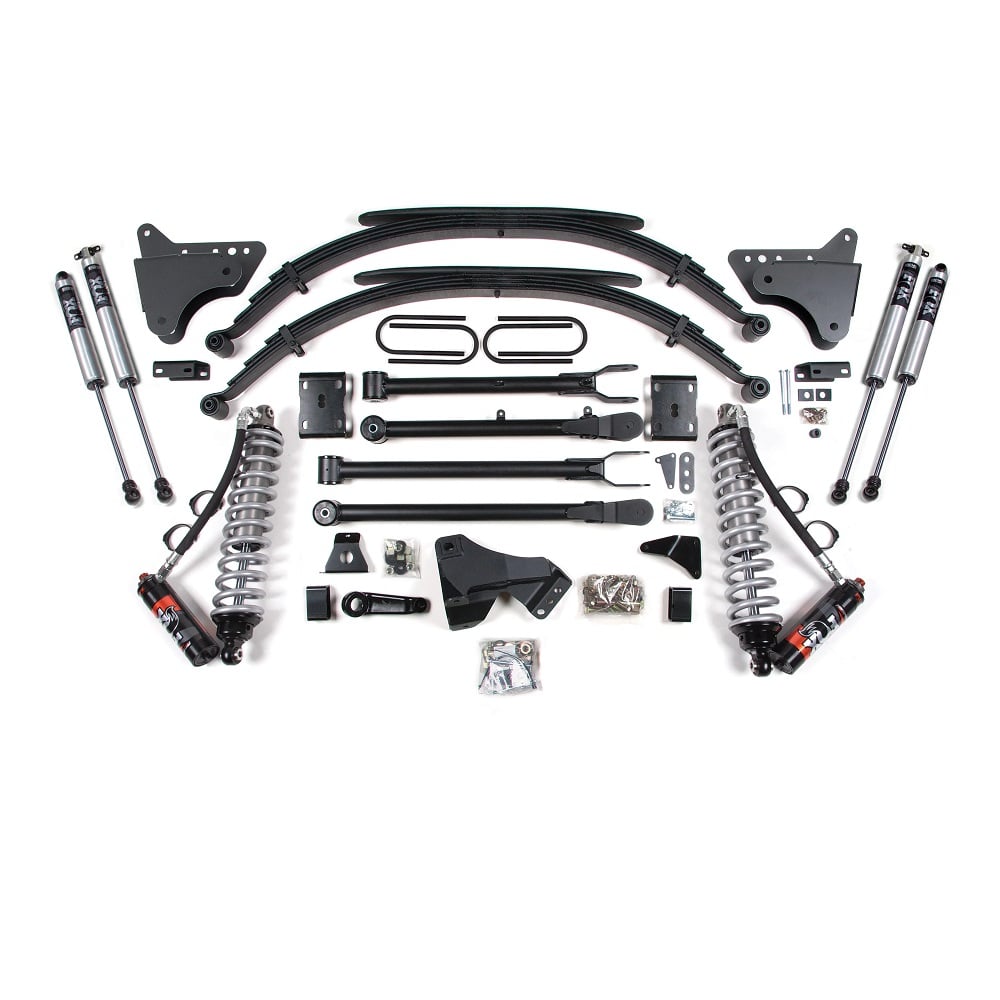 BDS Suspension 4" Lift Kit 4-Link FOX 2.5 Elite Coilover Conversion for 11-16 Ford 6.7L Powerstroke 4WD