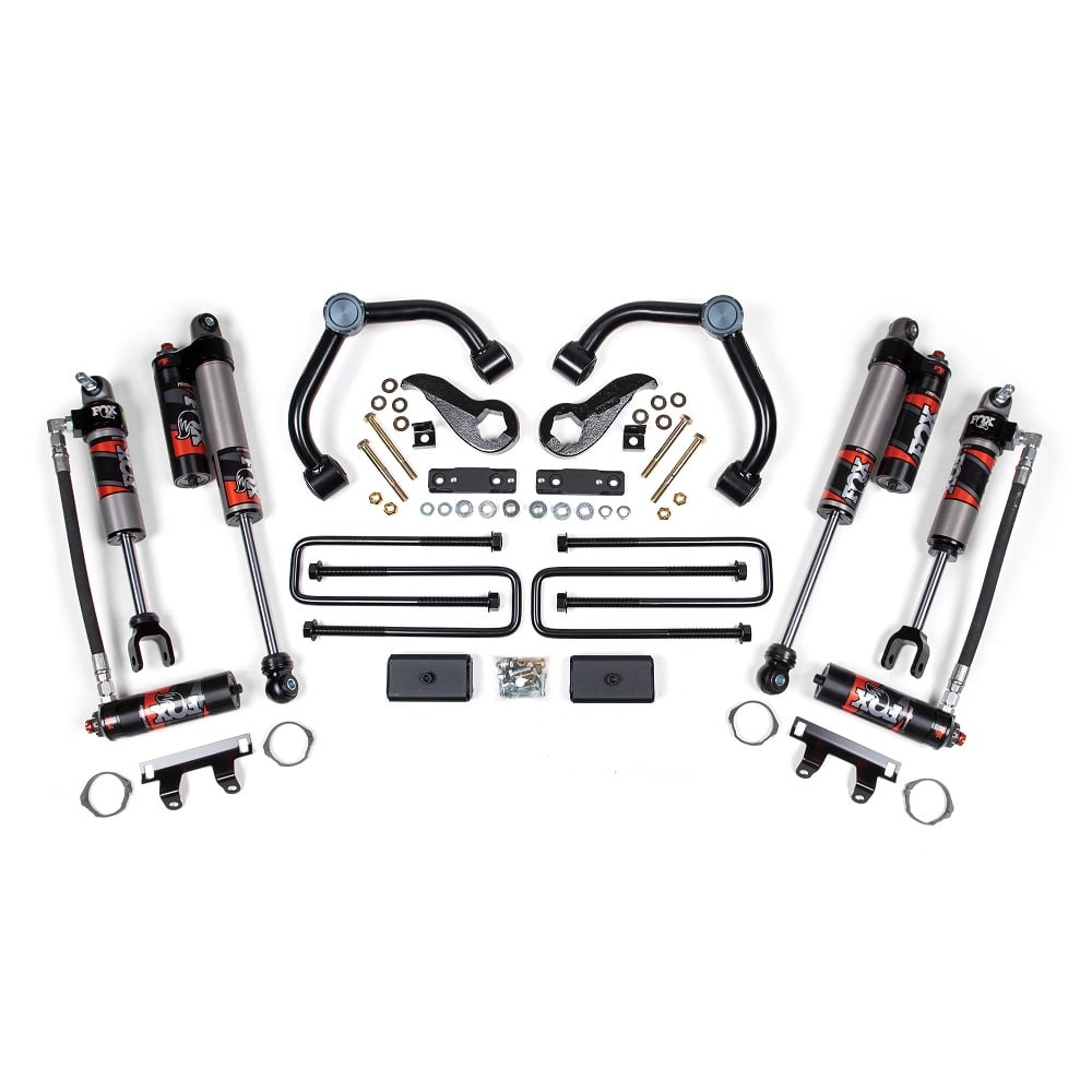 BDS Suspension 3" Upper Control Arm Kit w and Fox 2.5 Shocks for 20-25 GM 2500HD and 3500