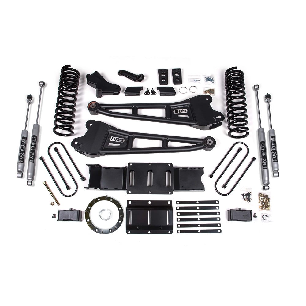 BDS Suspension 4" Radius Arm Lift Kit 19 22 Ram 6.7L Cummins 3500 w/o Factory Air