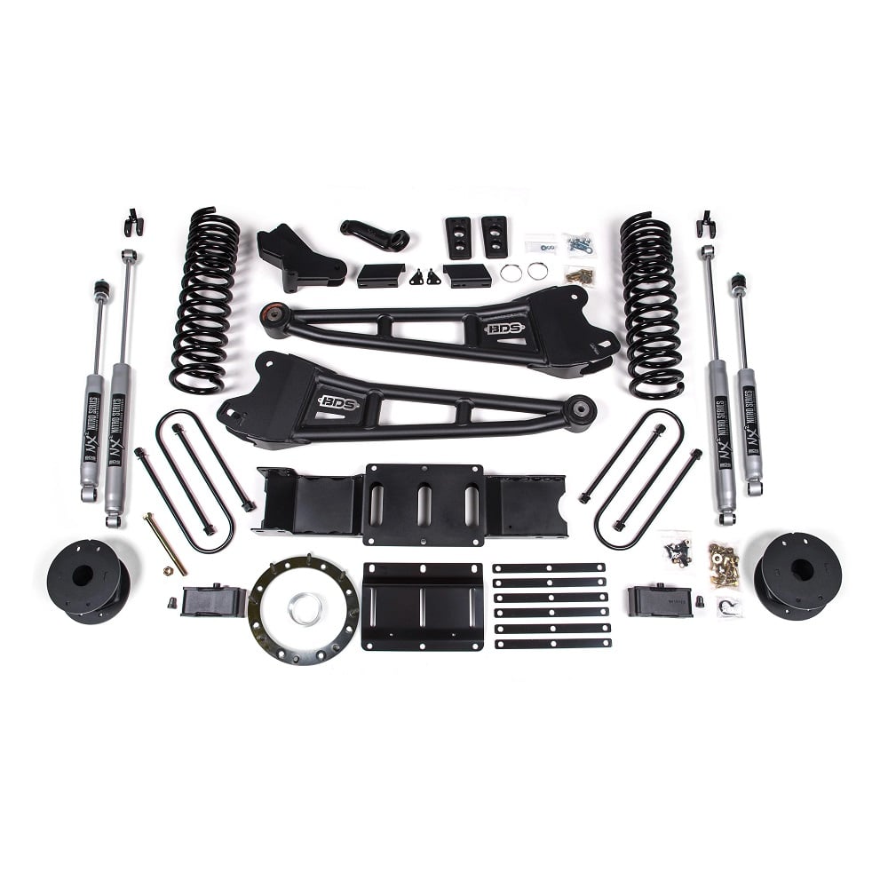 BDS Suspension 4" Radius Arm Lift Kit 19 22 Ram 6.7L Cummins 3500 w/Factory Air