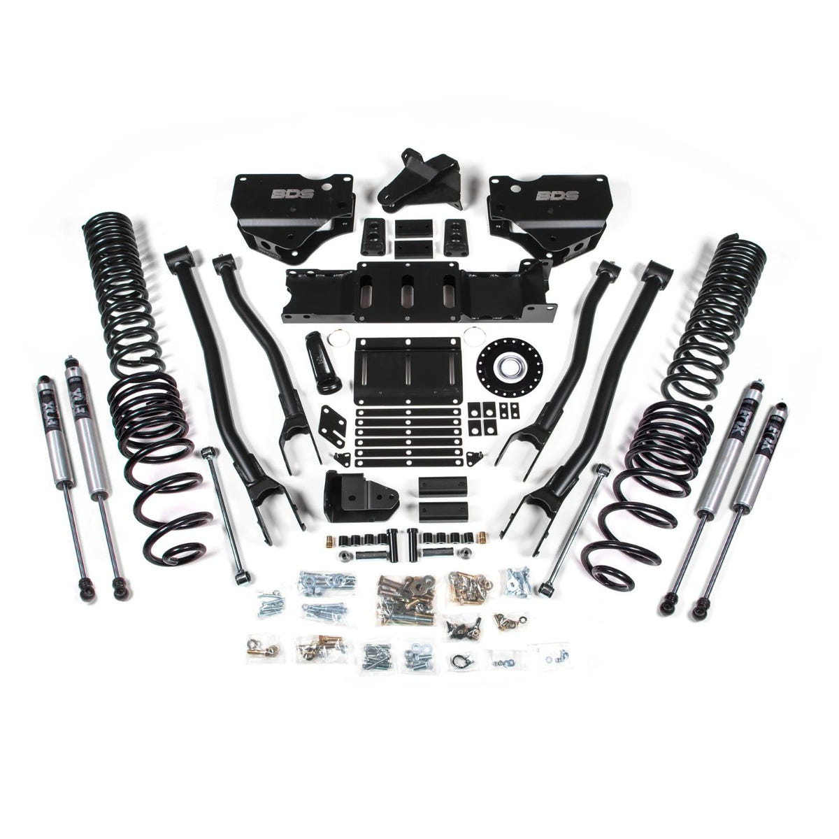 Ram 2500 6 inch BDS lift kit FOX 2.0 shocks coil spring bump stop spacer diesel 4 link suspension 2025-2026