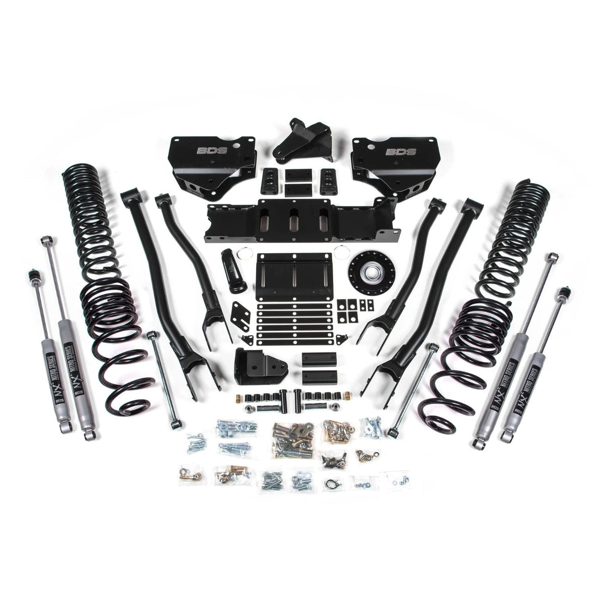 Ram 2500 6 inch BDS lift kit NX2 Nitro coil spring bump stop spacer suspension diesel 4 link 2025-2026