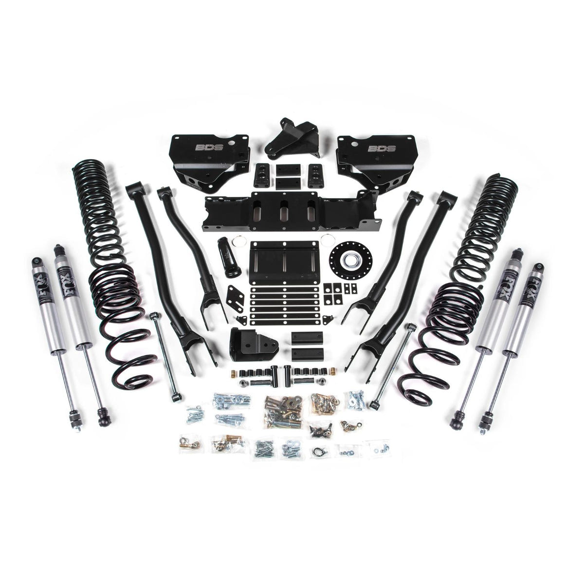 BDS 6-inch extended travel 4-link lift kit Ram 2500 4WD diesel with FOX 2.5