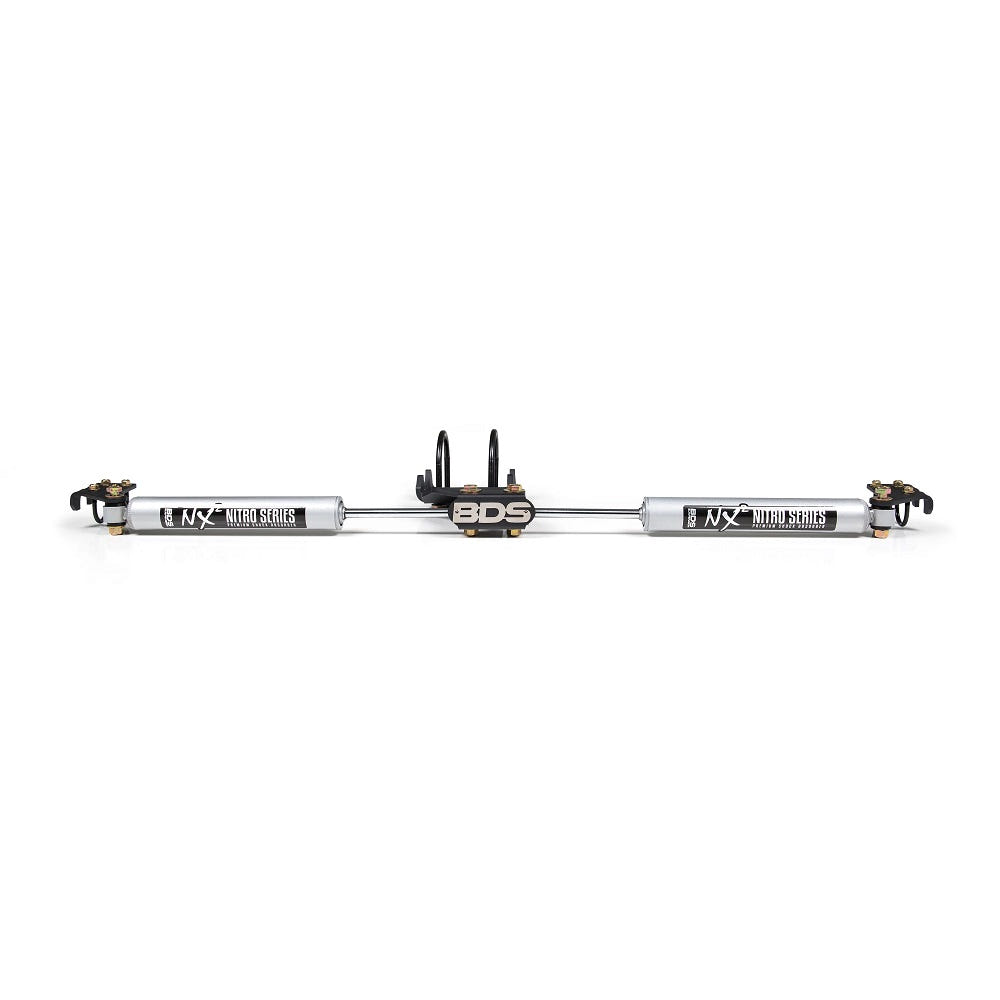 BDS Suspension Dual Steering Stabilizer Kit with NX2 and FOX 2.0 Shocks for 05-25 Ford SuperDuty F-250 and F-350