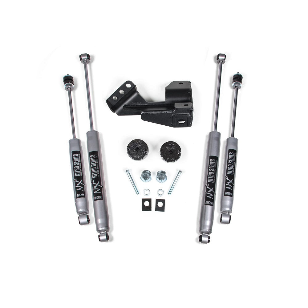 BDS Suspension 2" Leveling Kit with Shocks for 17-19 Ford F-250 and F-350 SuperDuty