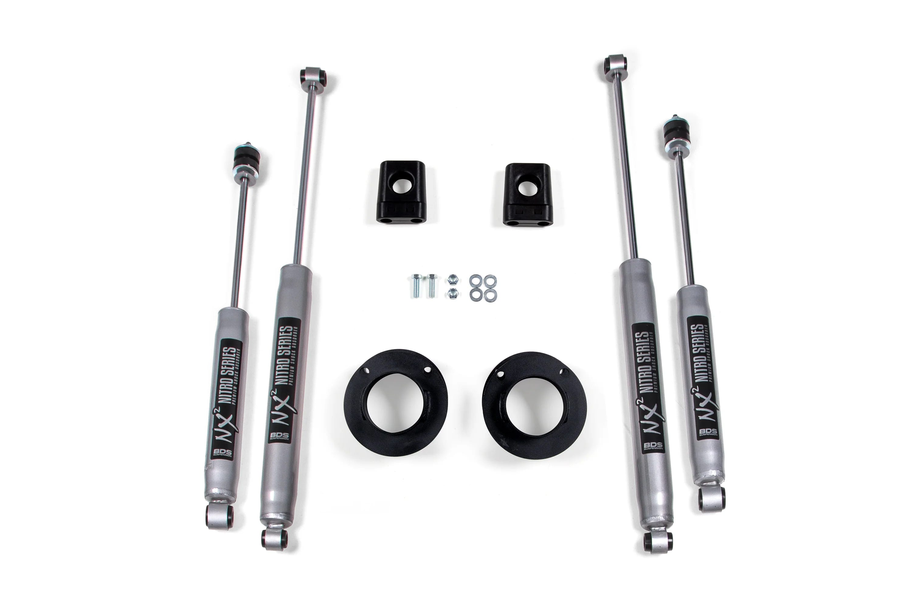 BDS Suspension 2" Leveling Kit with Shocks for 13-24 Ram 3500 4x4
