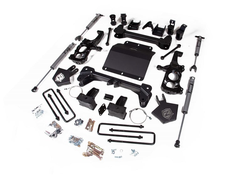 Zone Offroad 5" Suspension Lift Kit W and Fox Shocks for 20-23 GM 2500HD and 3500