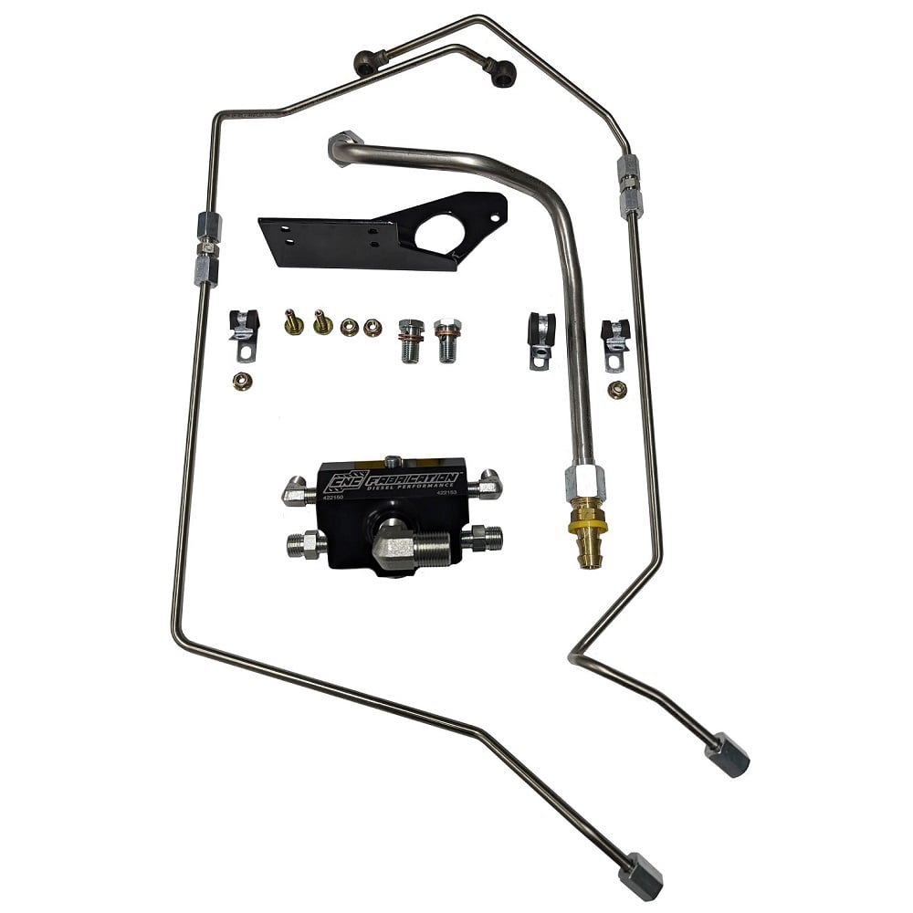 CNC Fabrication 4-Line Feed Fuel Line Kit for 03-07 Ford 6.0L Powerstroke