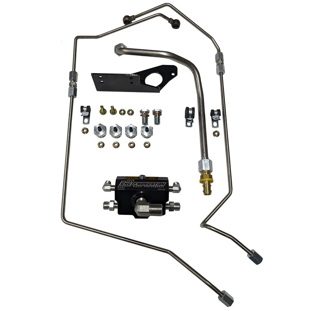 CNC Fabrication 4-Line Feed Fuel Line Kit for 03-07 Ford 6.0L Powerstroke