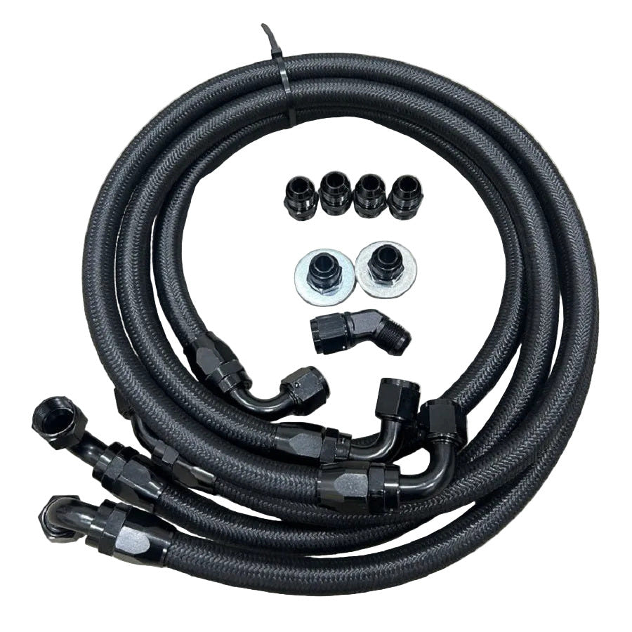 CR2 Performance &amp; Fab Transmission Line Kit 01 05 GM 6.6L Duramax LLY/LB7