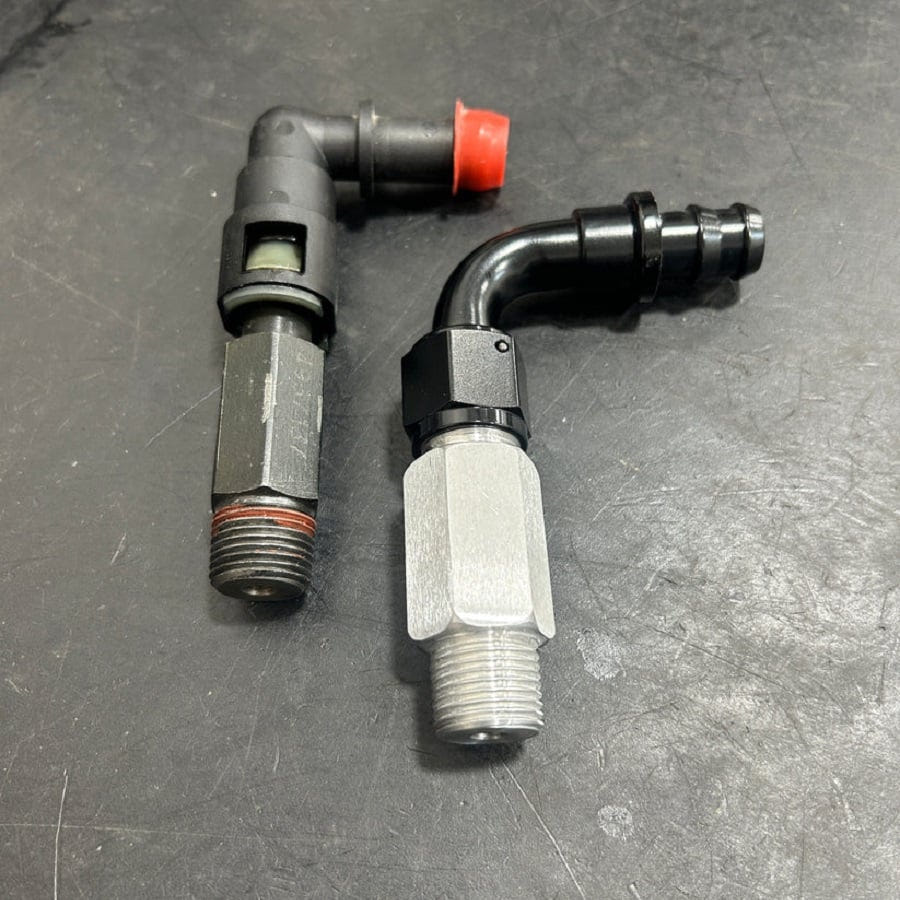 CR2 Performance &amp; Fab Heater Core Coolant Barb for 07.5-24 Ram 6.7L Cummins
