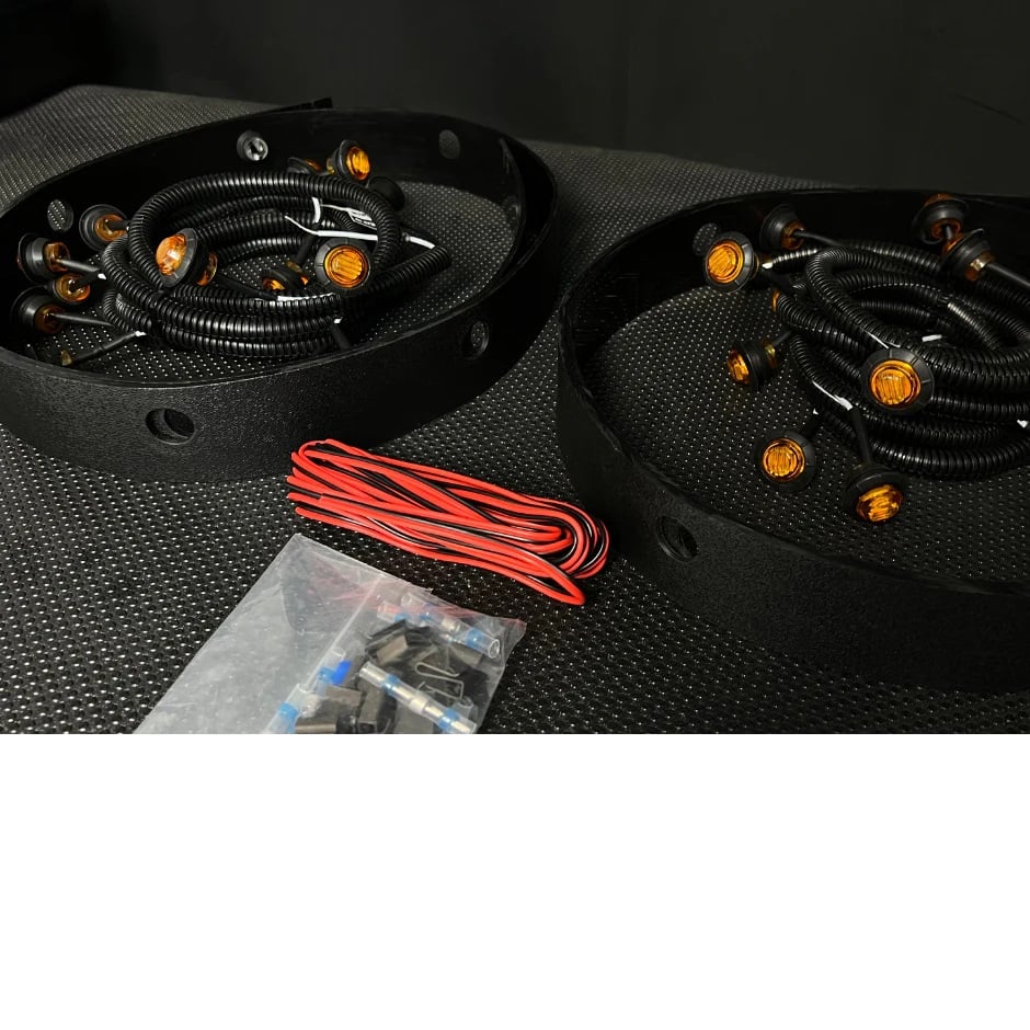 Customs Unlimited Rocker Running Light Kit for 10-18 Ram 6.7L Cummins 2500 and 3500