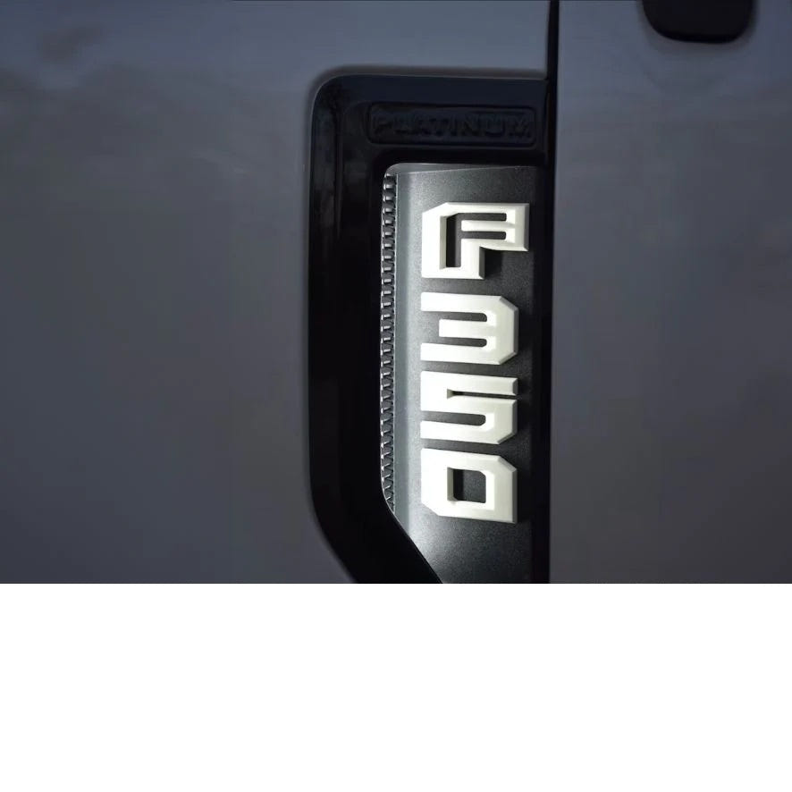 Customs Unlimited Fender Badge Lighting Kit for 17-22 Ford 6.7L Powerstroke SuperDuty