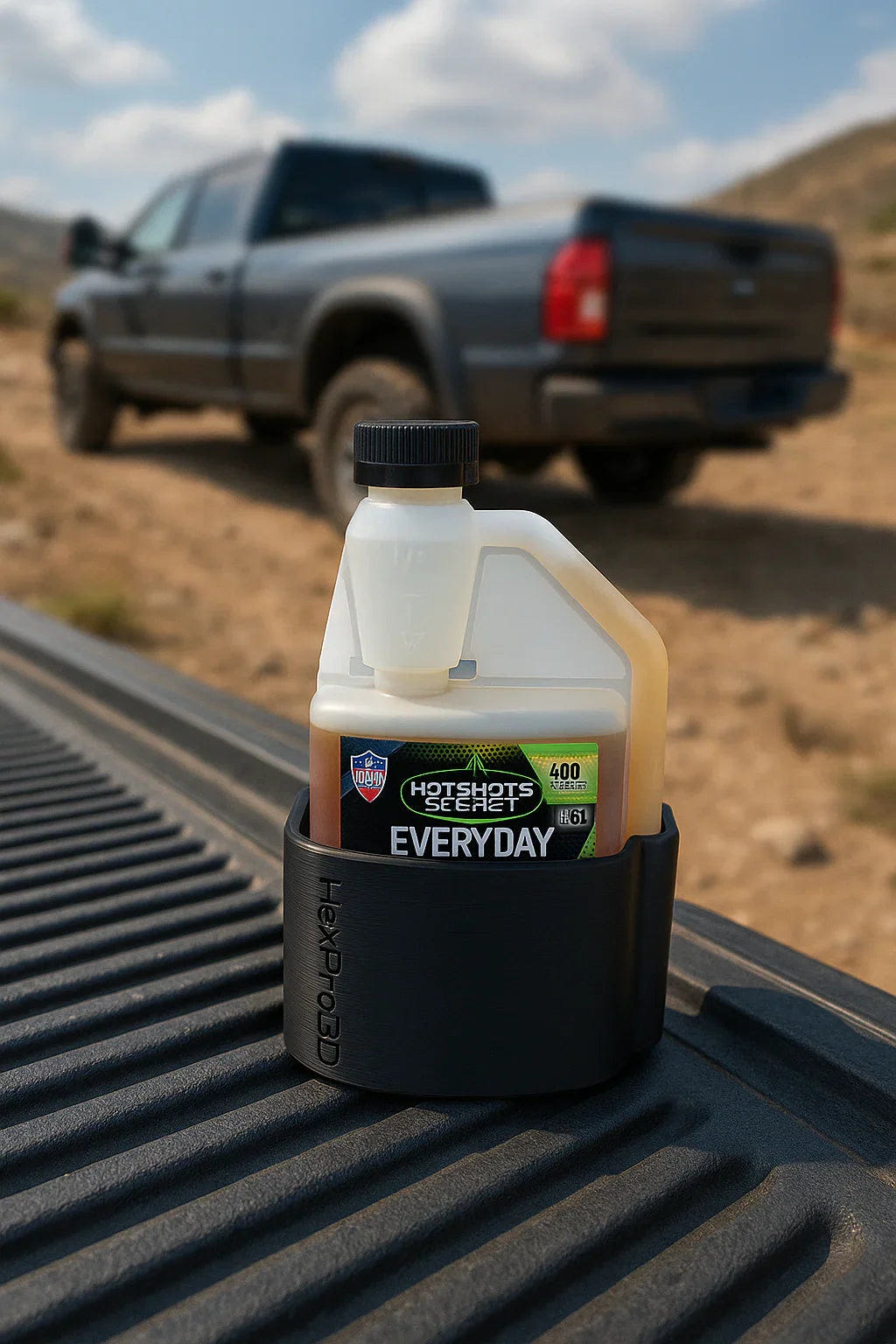 HexPro3D DieselDock™ Non-Magnetic Bottle Holder For Hot Shot's Secret EDT Bottles 16oz