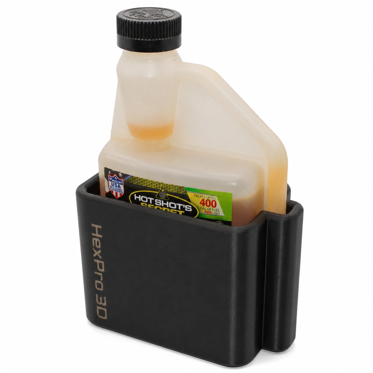 HexPro3D DieselDock Non-Magnetic Holder for Hot Shot's Secret EDT 16oz Bottles | Truck Bed &amp; Toolbox Organizer