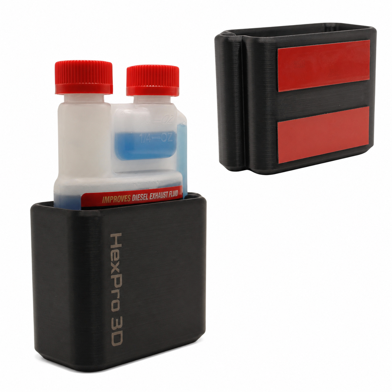 HexPro3D DieselDock™ for Rislone Diesel DEF Treatment 8oz | Non-Magnetic DEF Additive Bottle Holder for Truck Beds &amp; Toolboxes