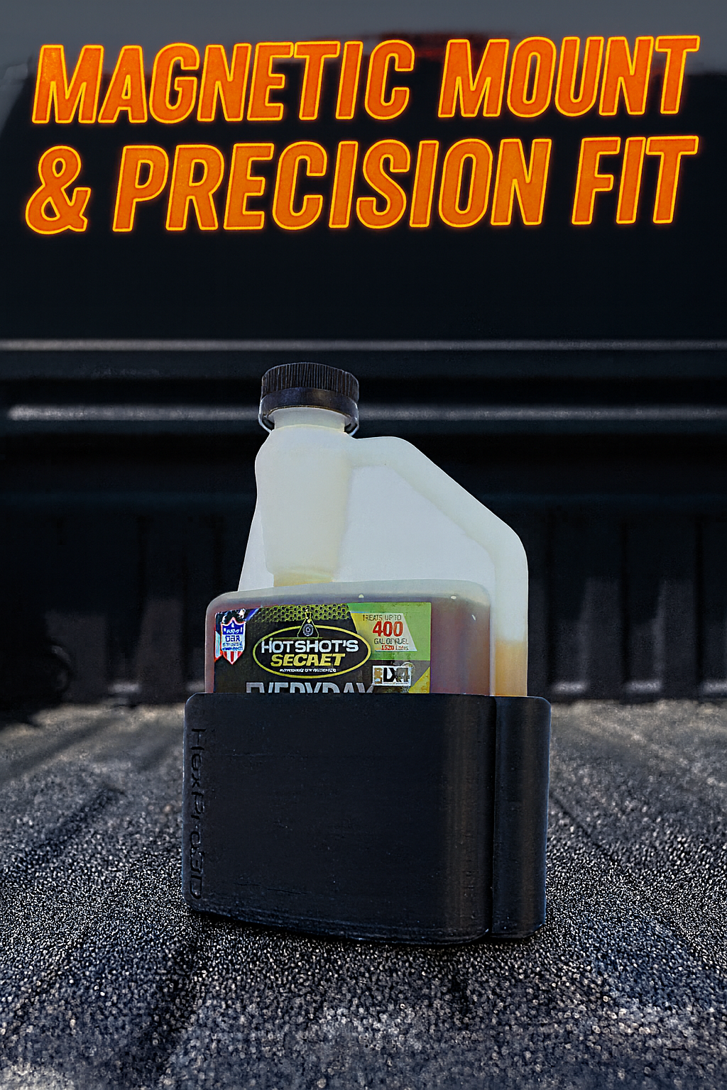HexPro3D DieselDock – Magnetic Holder for Diesel Fuel Additives Compatible with Hot Shots EDT 16oz Bottles