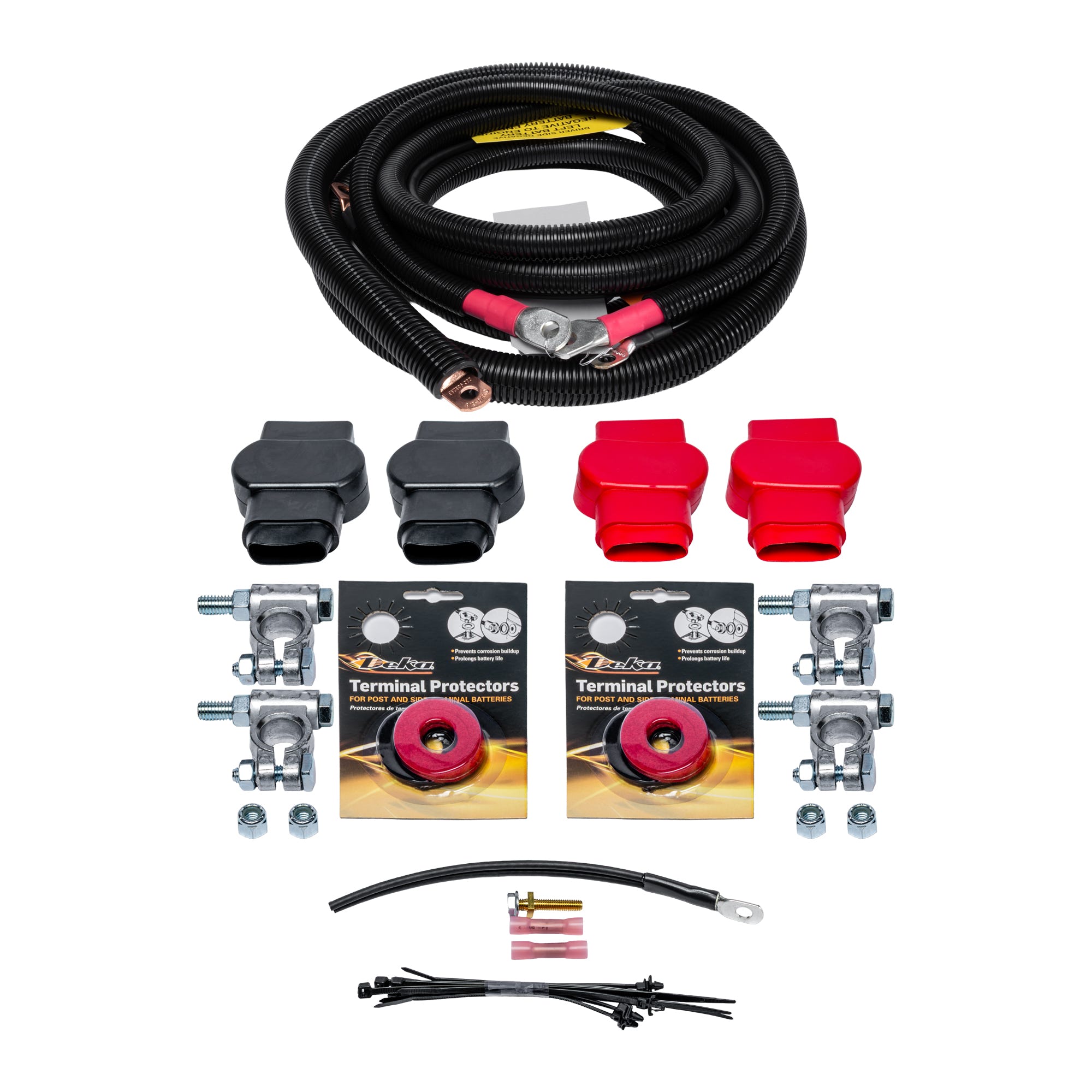 Custom Battery Cables Replacement Cold Weather Battery Cable Set for 03-07 Dodge 5.9L Cummins