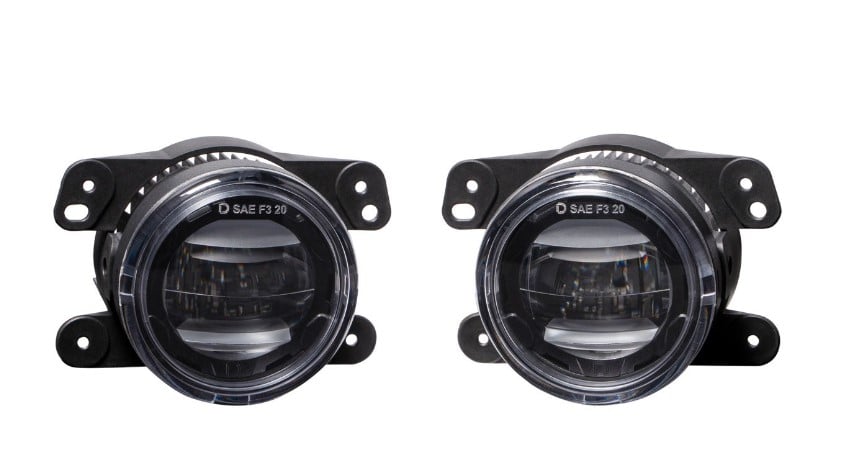 Diode Dynamics Elite Series Type M Fog Light Lamps for 18-23 JL &amp; for 20-23 JT w and Plastic Bumper