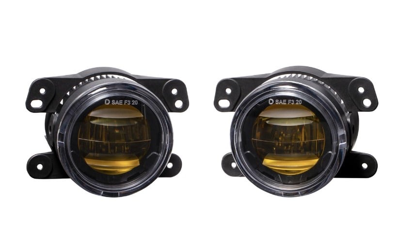 Diode Dynamics Elite Series Type M Fog Light Lamps for 18-23 JL &amp; for 20-23 JT w and Plastic Bumper