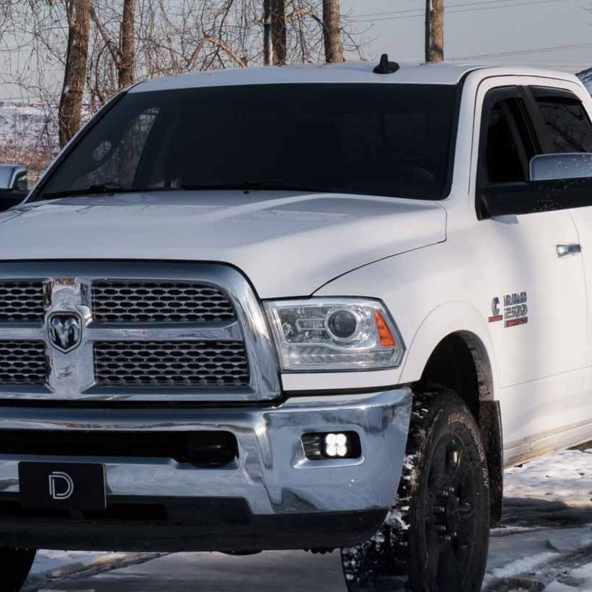 High-performance LED fog light kit for 2010-2018 Ram heavy-duty trucks