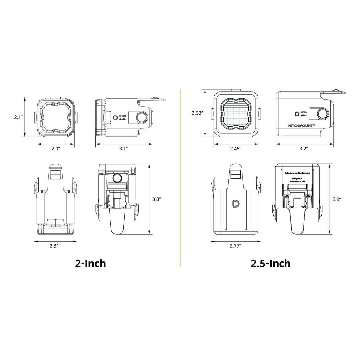 HitchMount LED Pod 7-Pin Reverse Kit with snap-fit installation for enhanced backup lighting