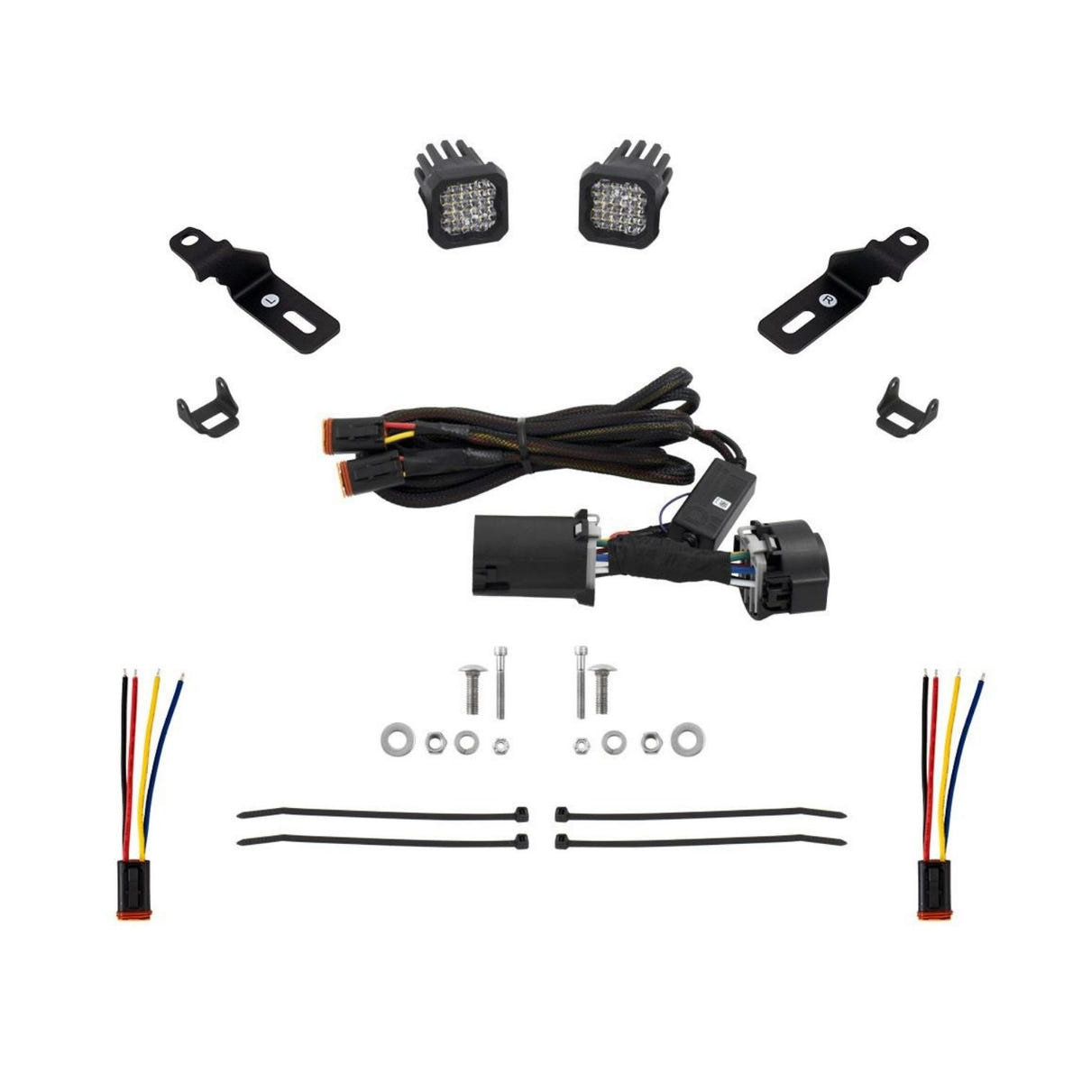 2019-2024 Ram 1500 Diode Dynamics Stage Series LED reverse light kit installed under rear bumper