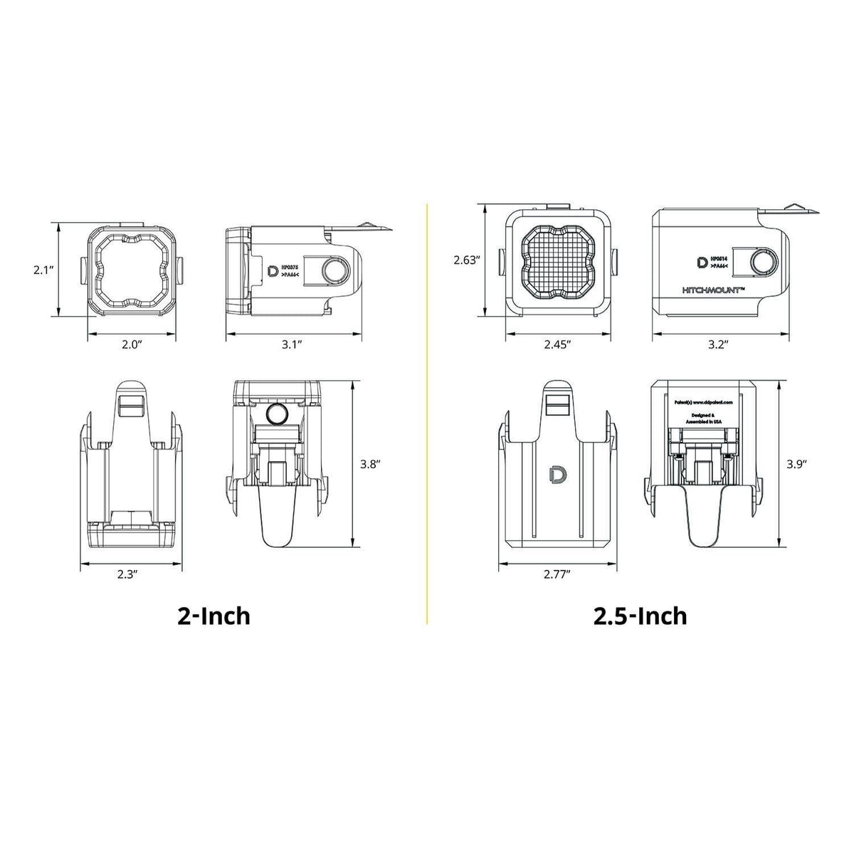 Diode Dynamics HitchMount auxiliary reverse light for 2019-2026 Chevrolet Silverado 1500