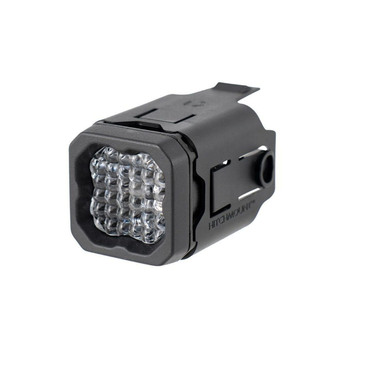 Diode Dynamics HitchMount LED Pod 10-Pin Reverse Kit installed in a 2-inch trailer hitch receiver