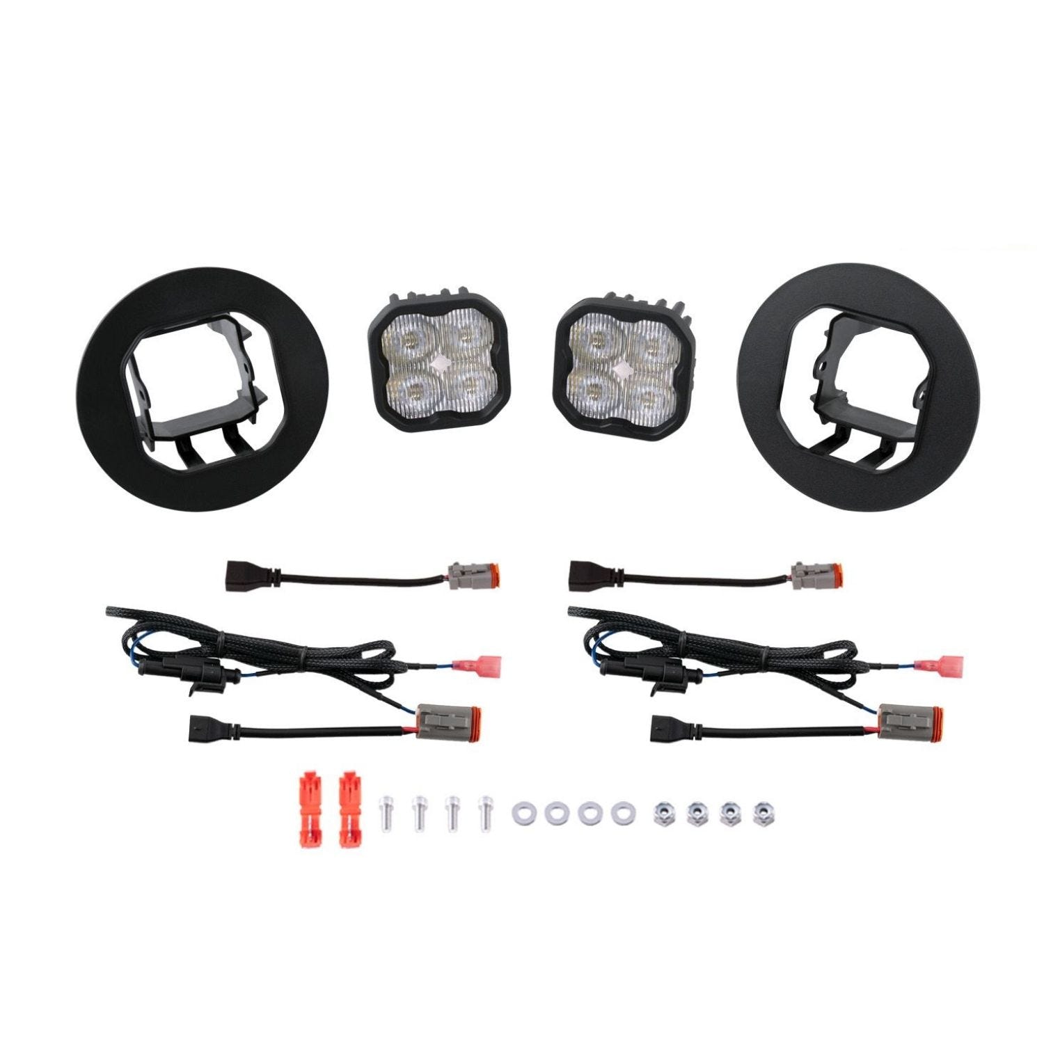 2007-2014 GMC Sierra 3500HD SS3 LED fog light kit with plug-and-play installation